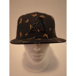 New Era Black Arizona Diamondbacks Fitted Hat with Butterfly Pattern